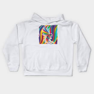 colorful canaries Kids Hoodie